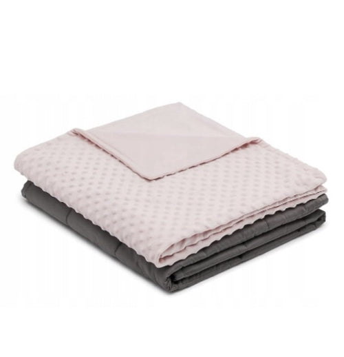 Gewichtsdecke 4,5kg Kinder Therapie Decke Baumwolle Decke Rosa/Grau 104*152cm