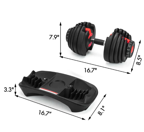 Verstellbare Kurzhantel – Platzsparend & vielseitig für Zuhause & Gym