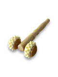 Buchenholz Massage-Roller – Faszienrolle aus Naturholz für Rücken & Beine