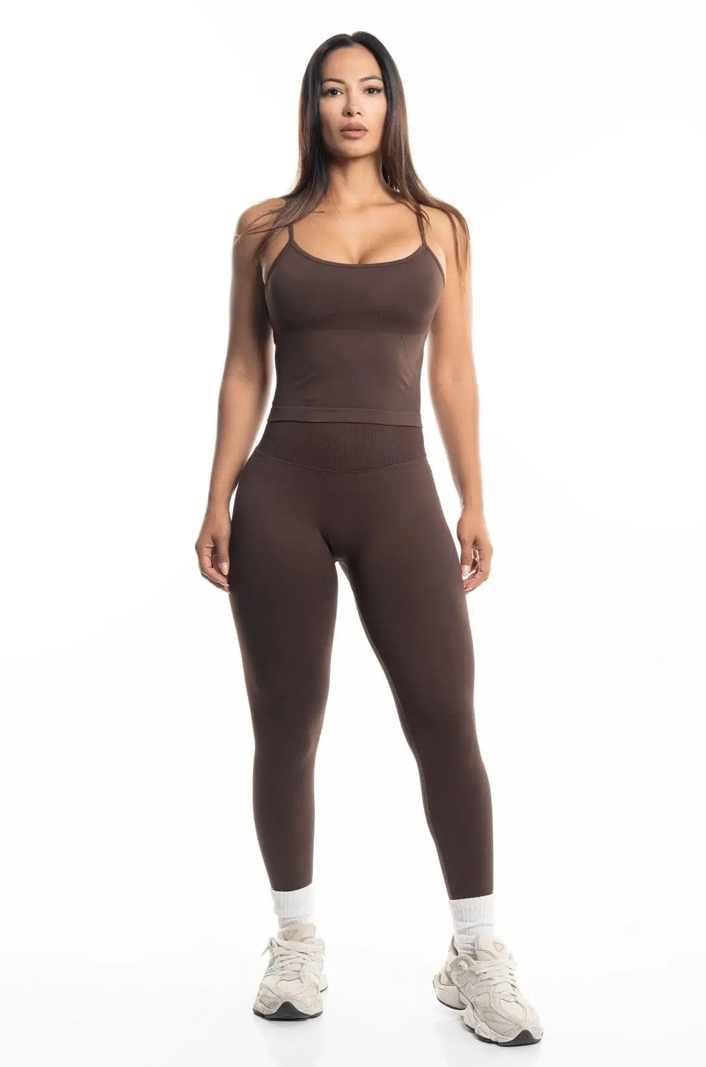 "AYLA“ SEAMLESS SCRUNCH LEGGINGS MOCHA