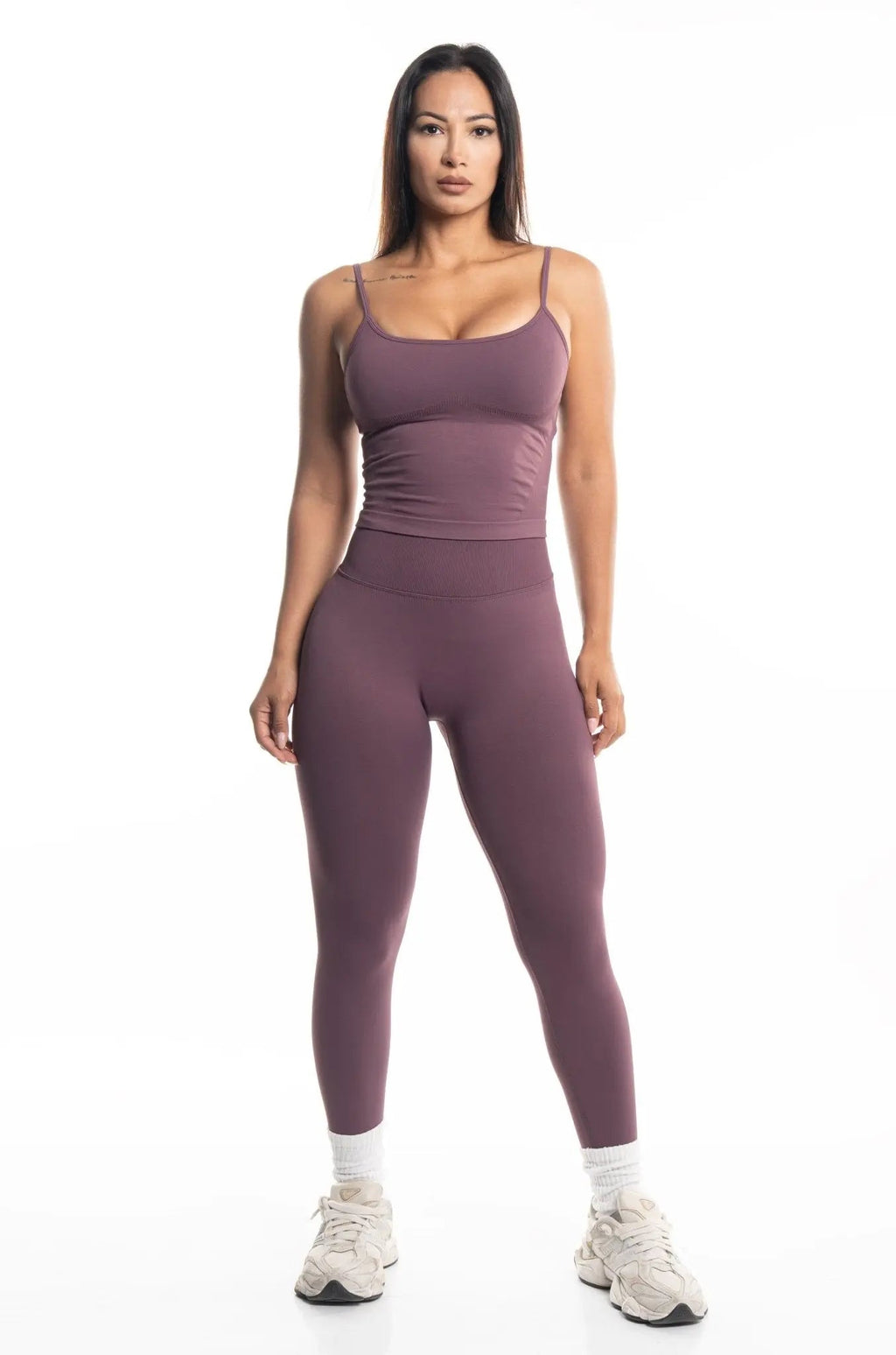 "AYLA“ SEAMLESS SCRUNCH LEGGINGS MULBERRY