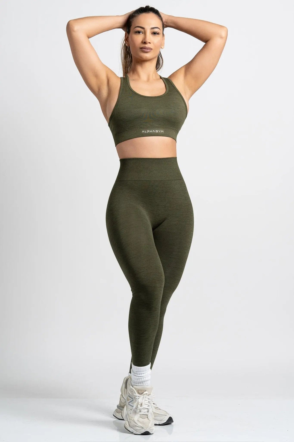"BEVON" SEAMLESS LEGGINGS GREEN