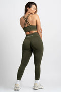 "BEVON" SEAMLESS LEGGINGS GREEN
