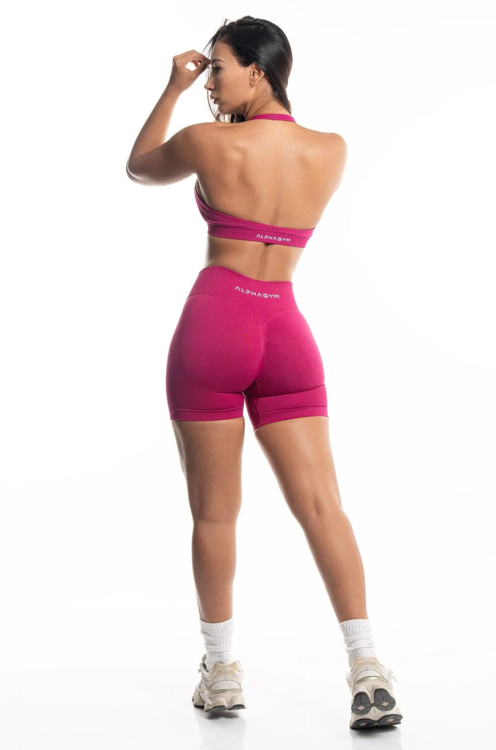 "ILAYA" SCRUNCH SHORTS BERRY