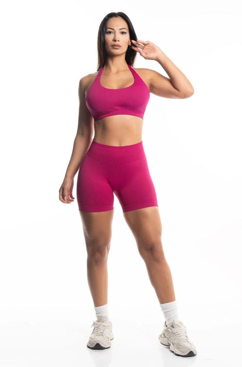 "ILAYA" SCRUNCH SHORTS BERRY