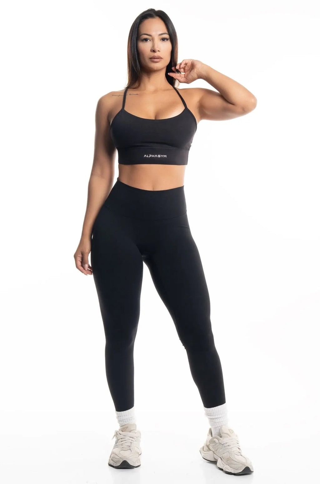 "NOYA“ HIGH WAIST SEAMLESS LEGGINGS BLACK